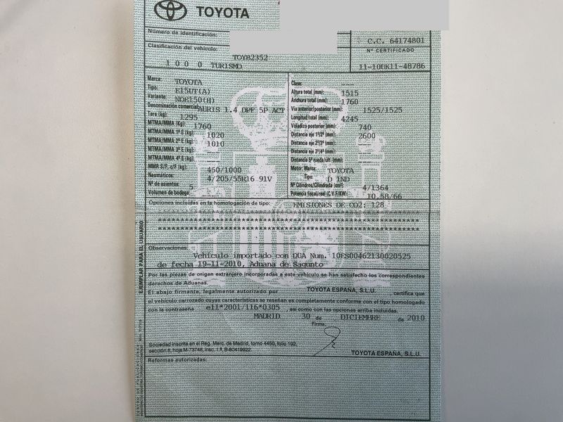 Toyota Auris 1.4 Turbodiesel Active — zdjęcie 16