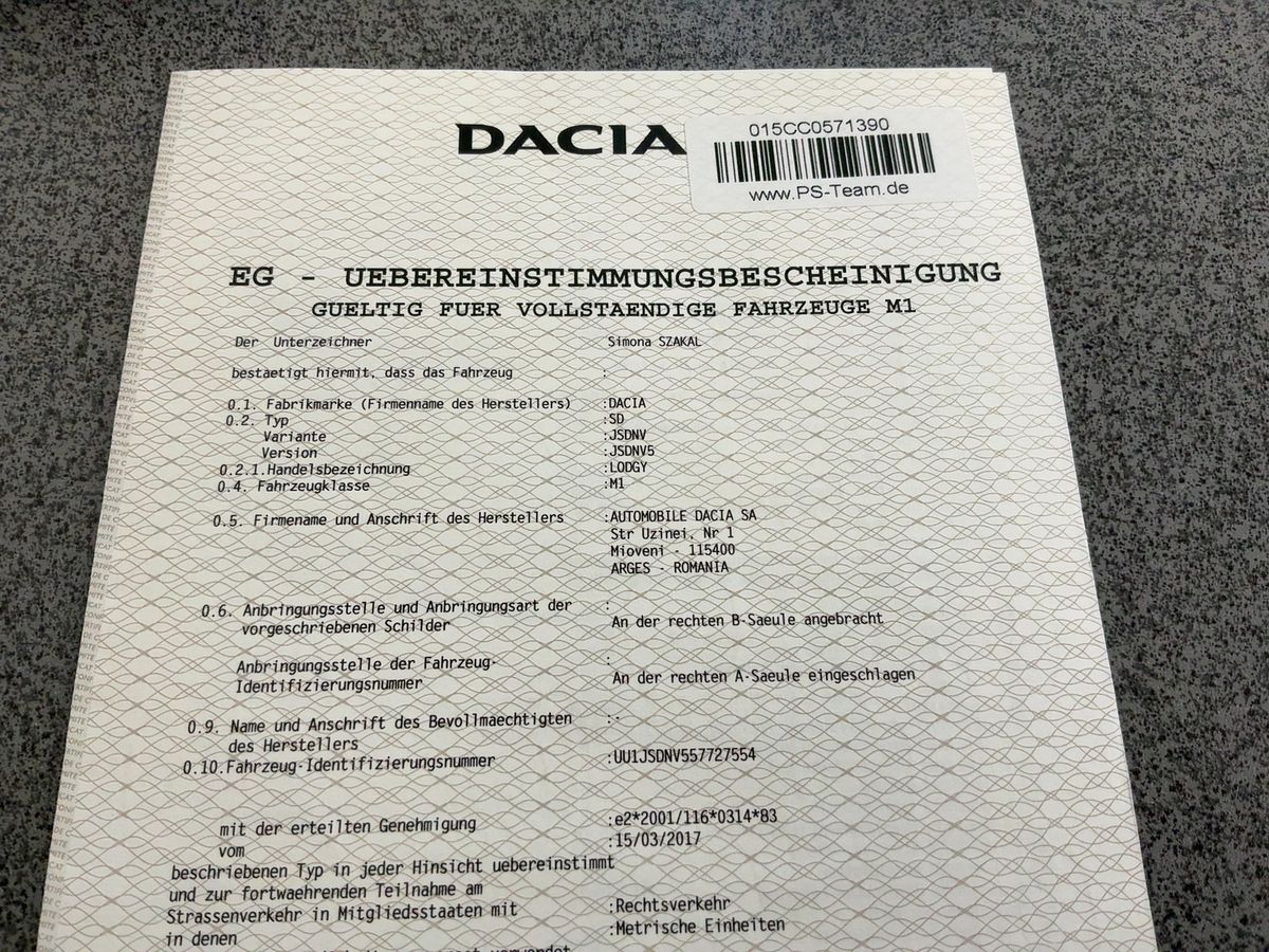 Dacia Lodgy d'occasion