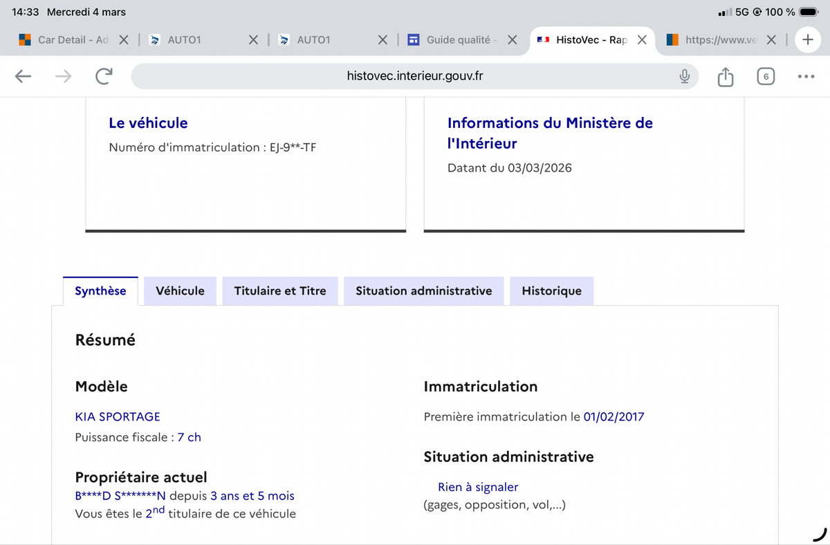 Kia Sportage d'occasion