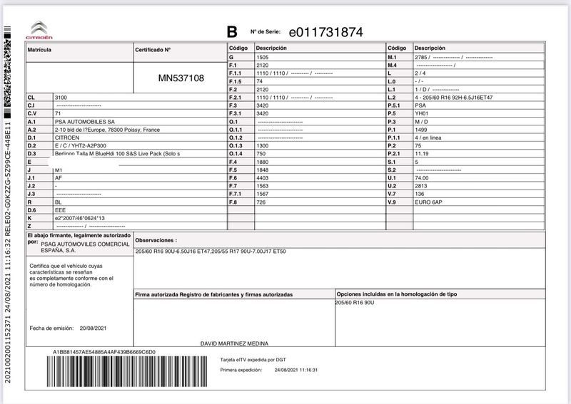 Citroen Berlingo 1.5 Blue-HDi Life Pack M — zdjęcie 14
