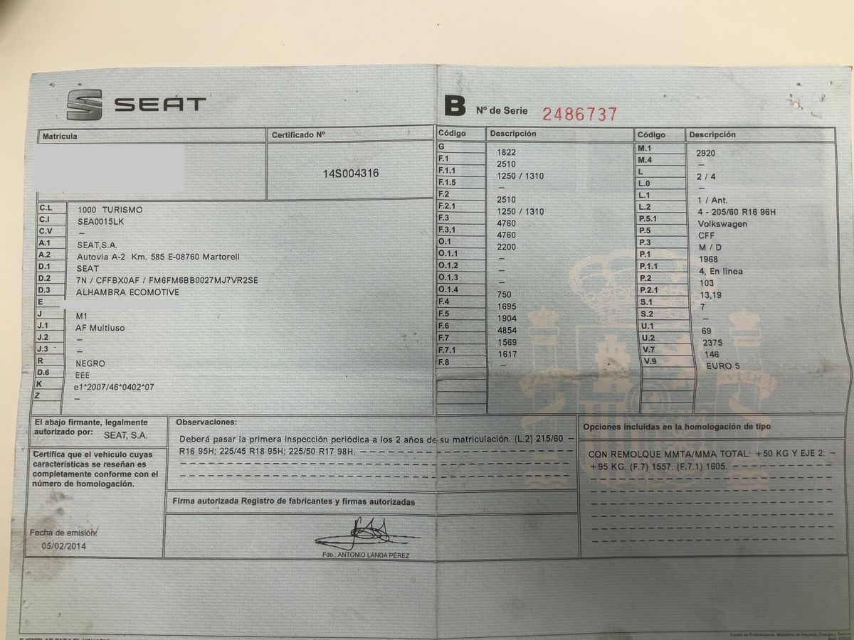 Seat Alhambra d'occasion