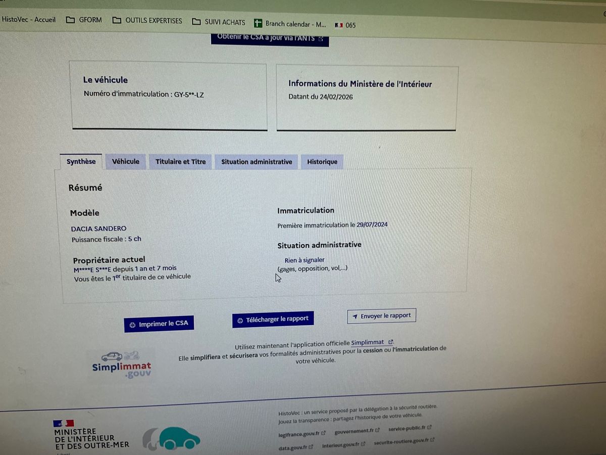 Dacia Sandero d'occasion