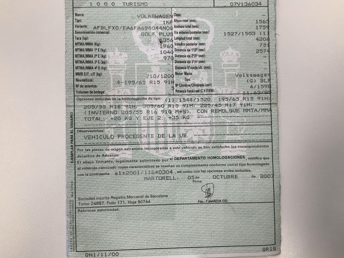 Volkswagen Golf Plus 1.6 FSI Sportline