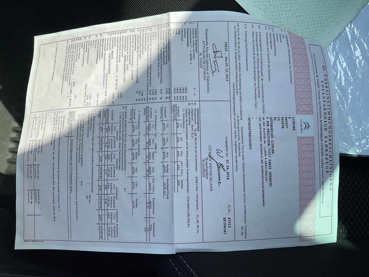 Citroen C5 1.6 Selection