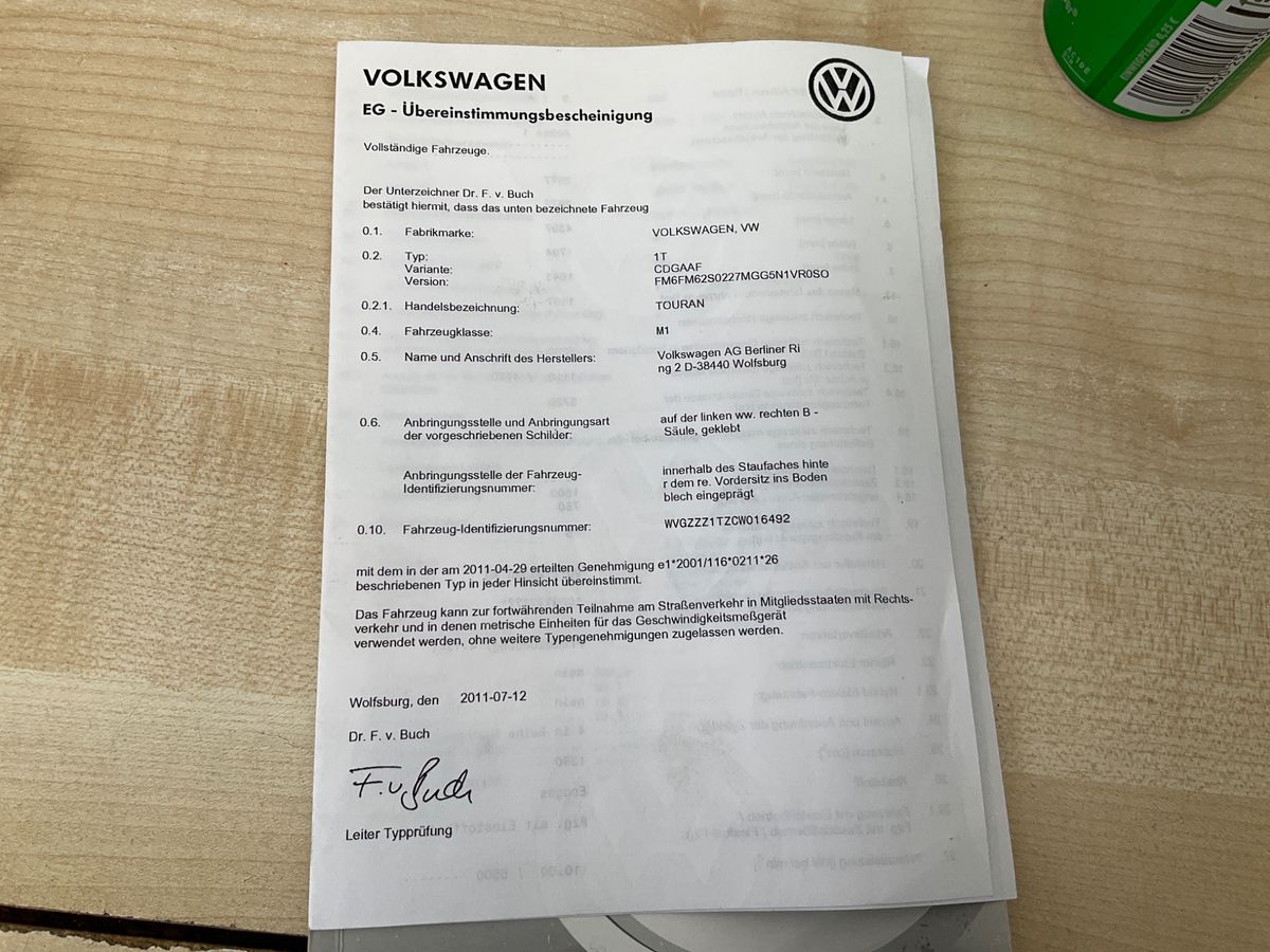 Volkswagen Touran 1.4 TSI EcoFuel Highline