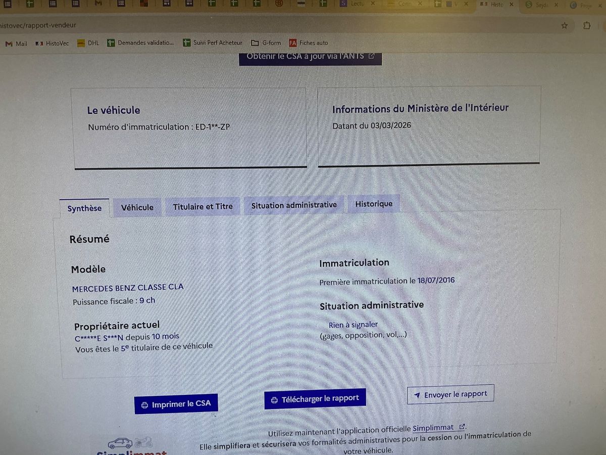 Mercedes-Benz CLA-Klasse d'occasion