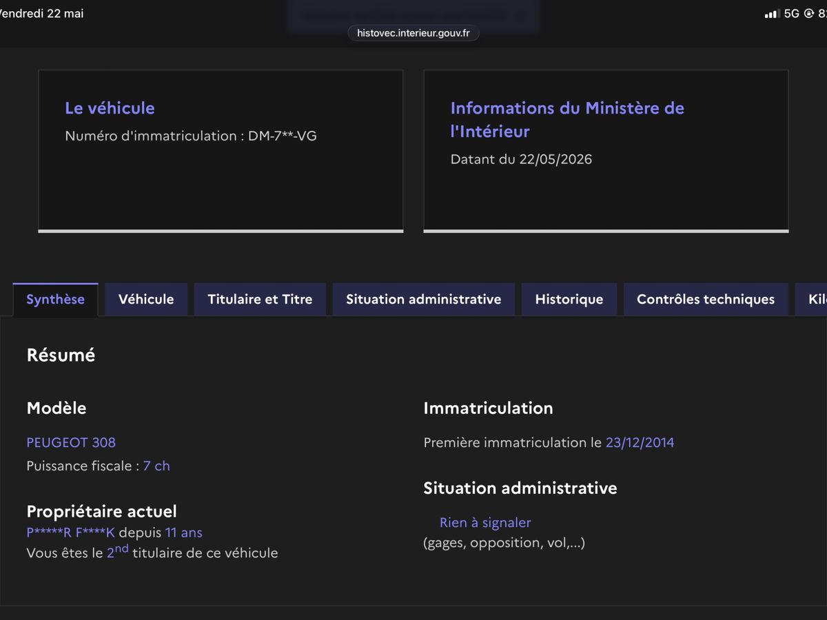 Peugeot 308 d'occasion