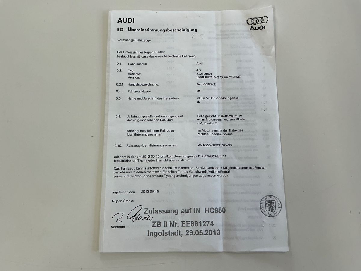 Audi A7 d'occasion