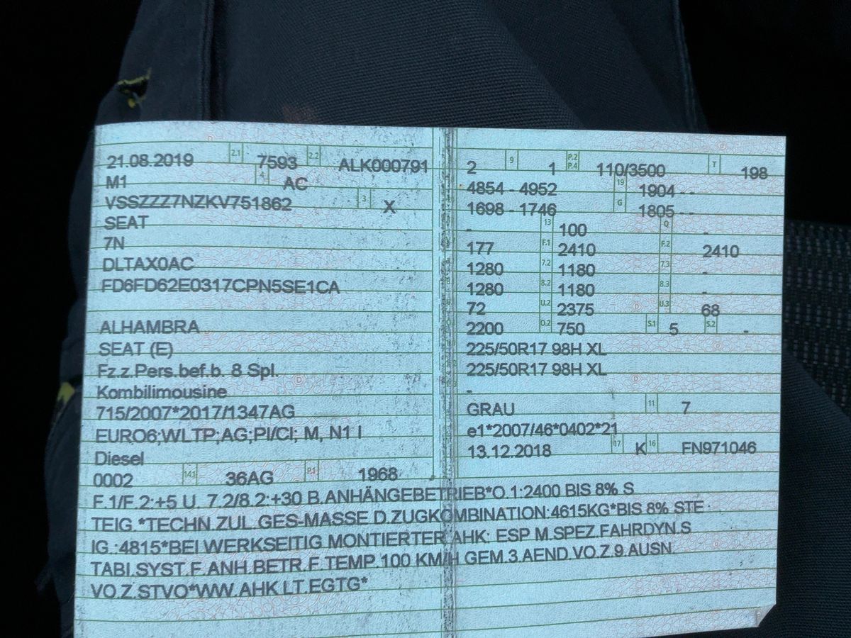 Seat Alhambra d'occasion