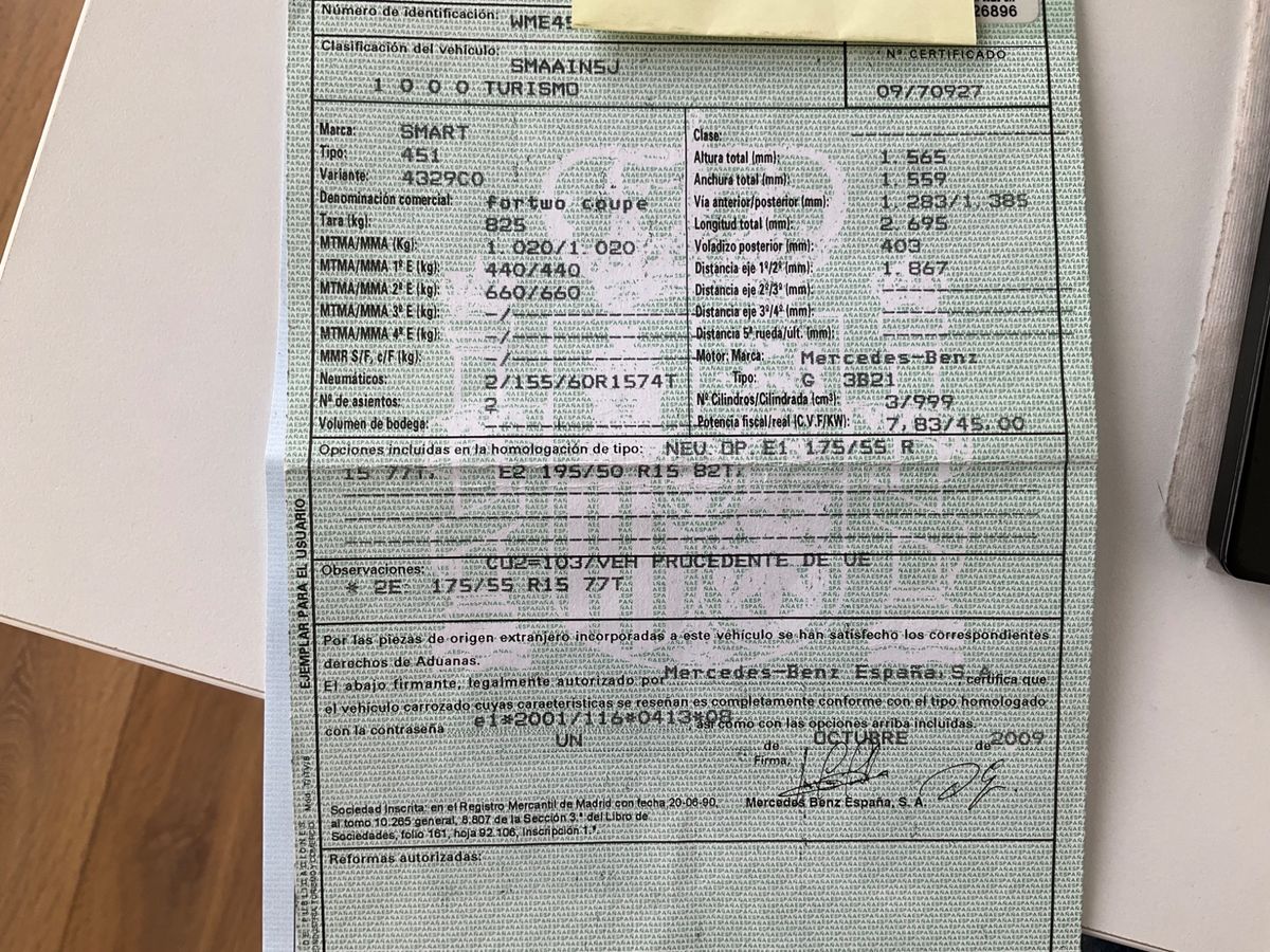 Smart fortwo 1.0 Micro Hybrid Drive pure