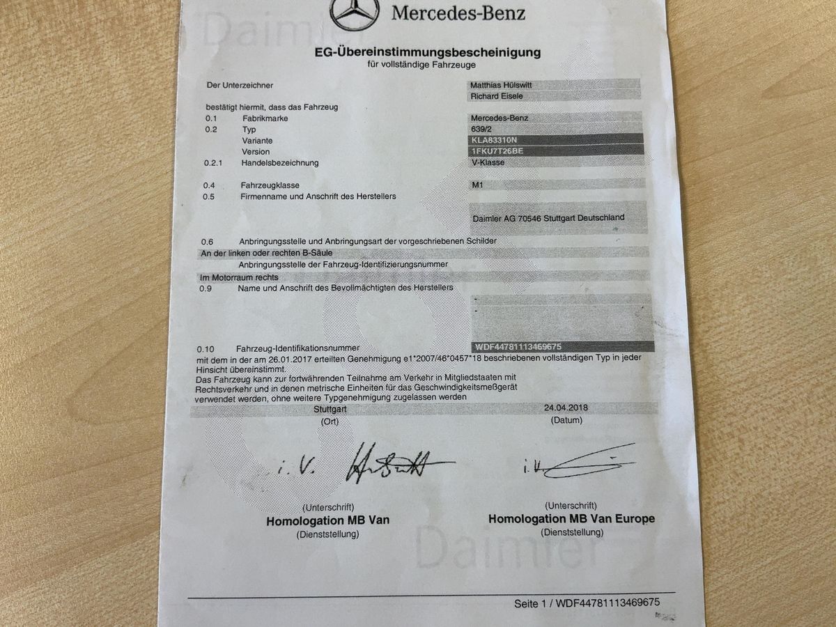 Mercedes-Benz V-Klasse d'occasion