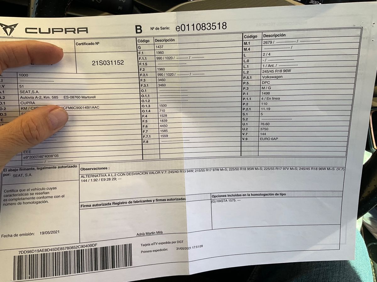 Cupra Formentor d'occasion