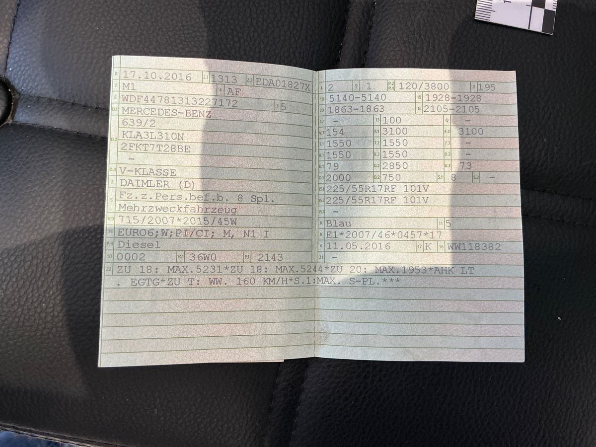 Mercedes-Benz V-Klasse V 220 d lang BlueTEC Edition