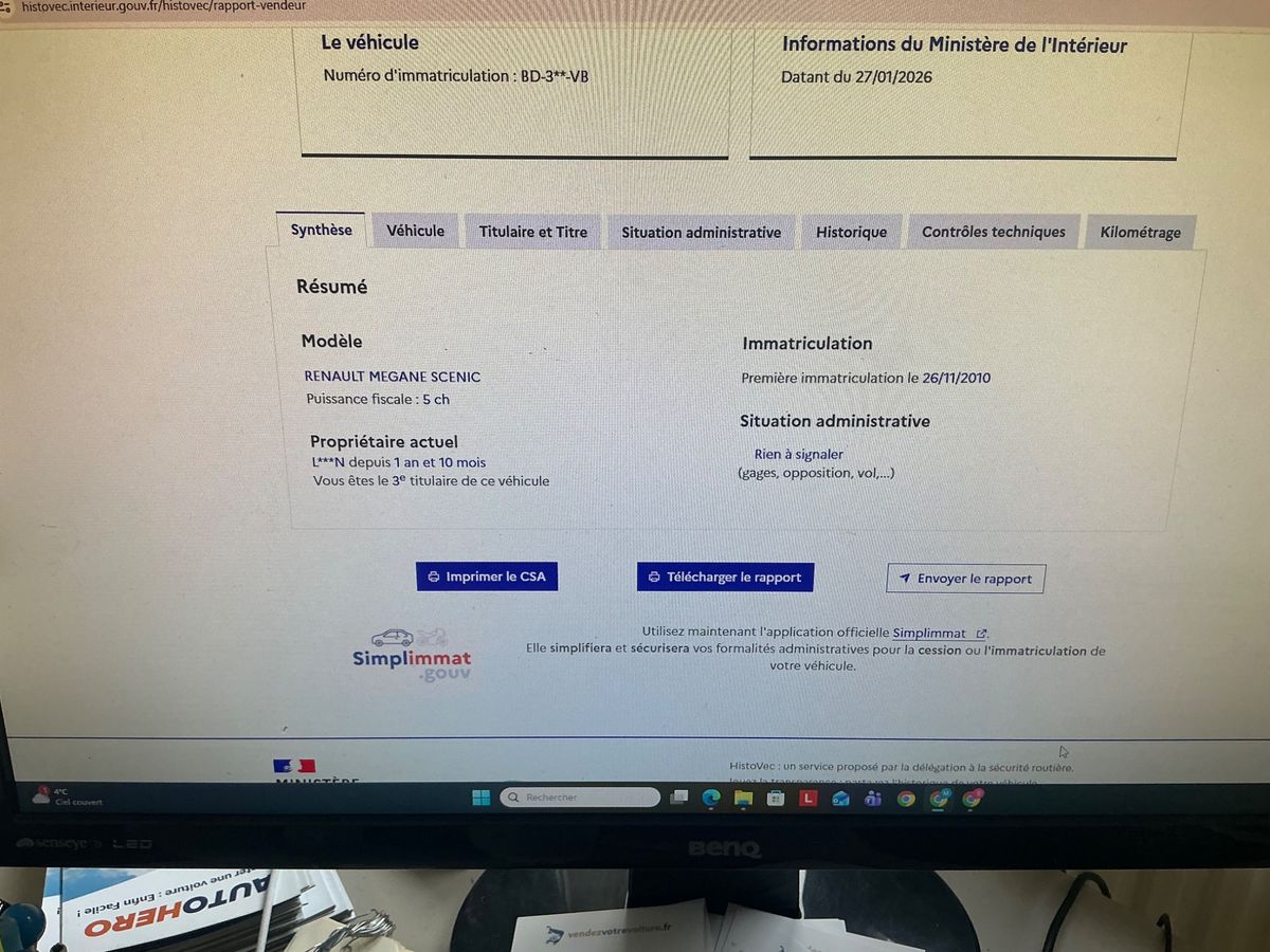 Renault Scenic d'occasion