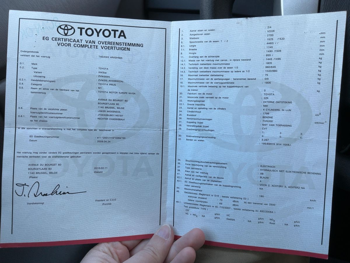 Toyota Prius d'occasion