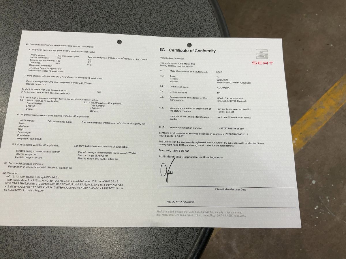 Seat Alhambra d'occasion