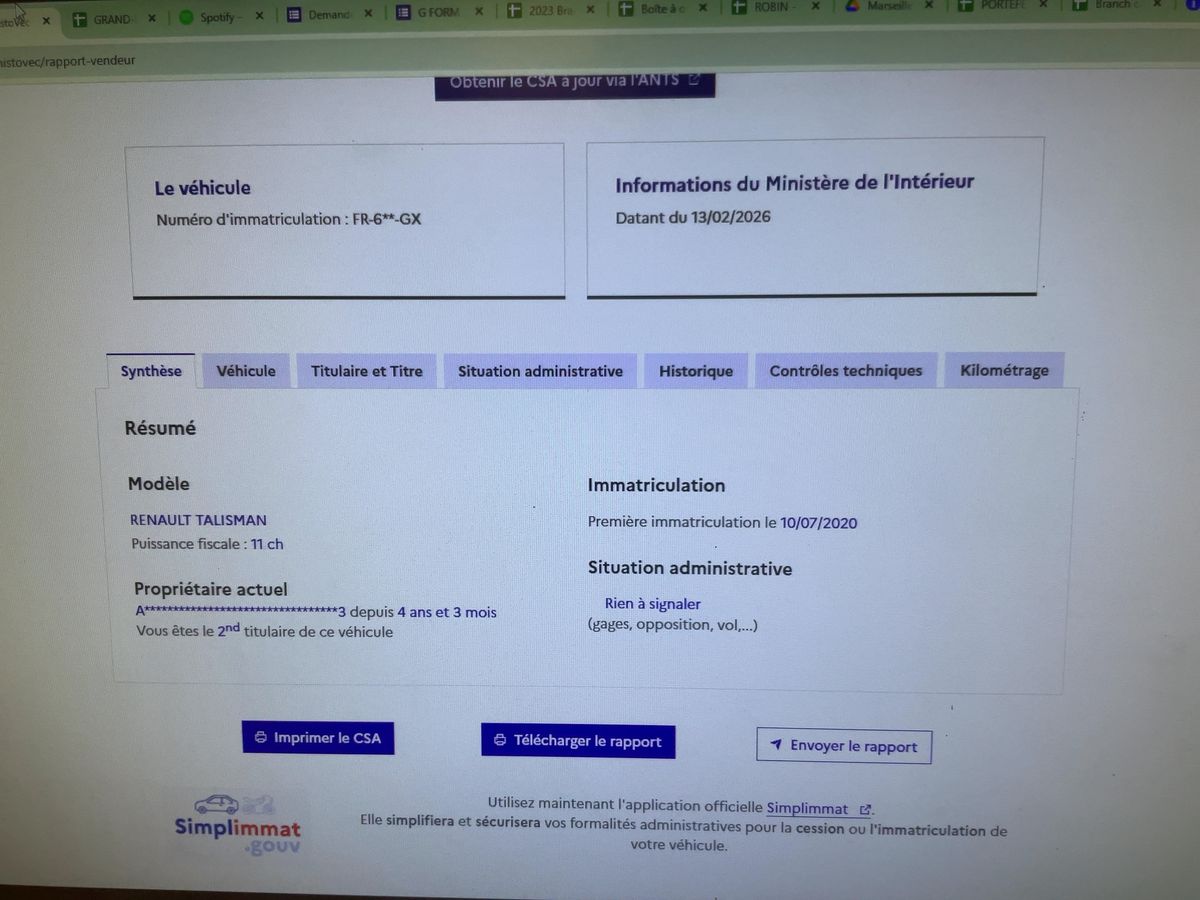 Renault Talisman d'occasion