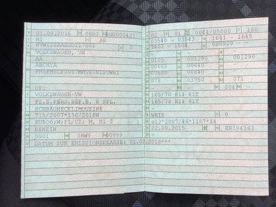 Volkswagen up! 1.0 Club up!