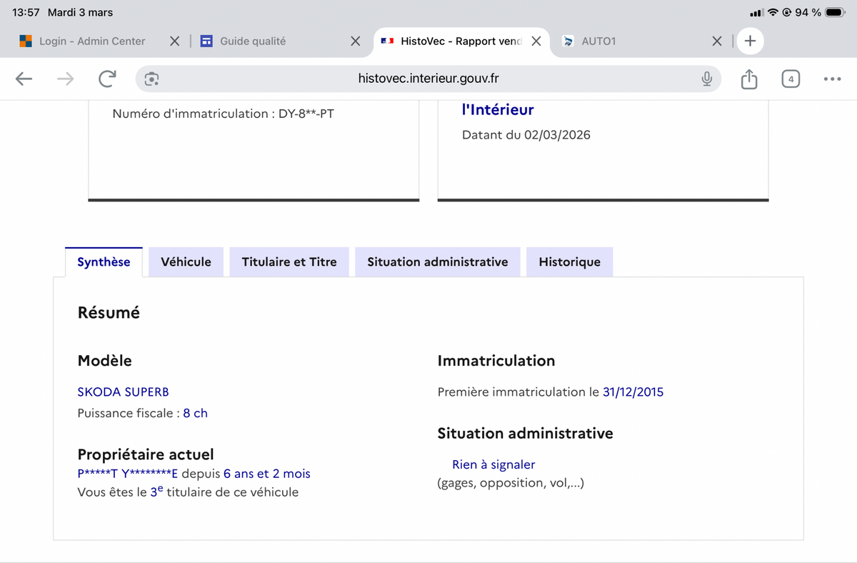Skoda Superb d'occasion