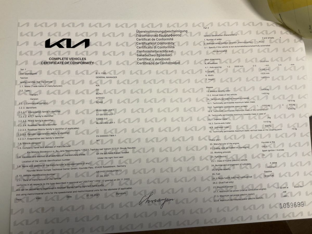 Kia XCeed 1.5 TGDI Platinum Edition