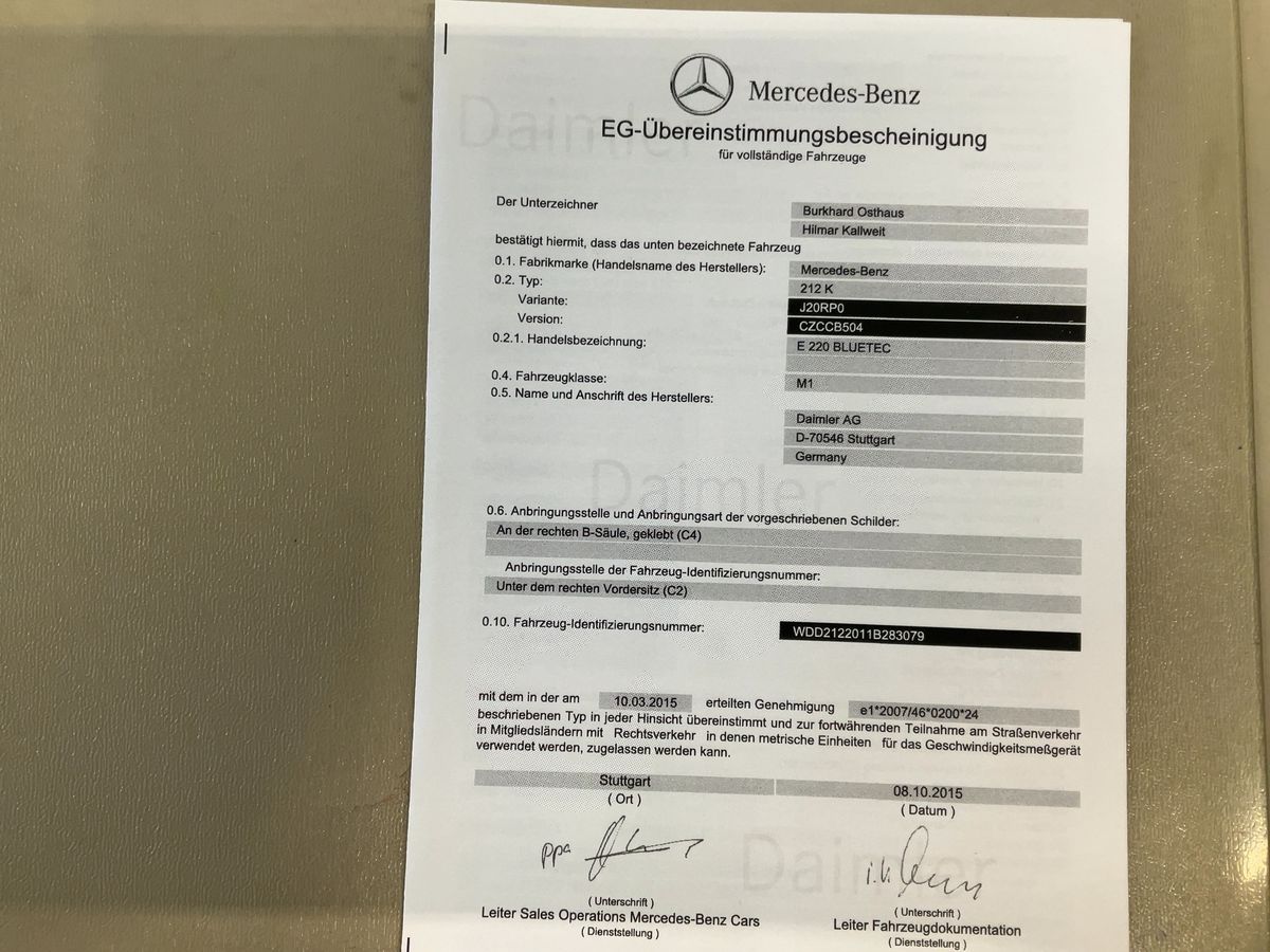 Mercedes-Benz E-Klasse d'occasion