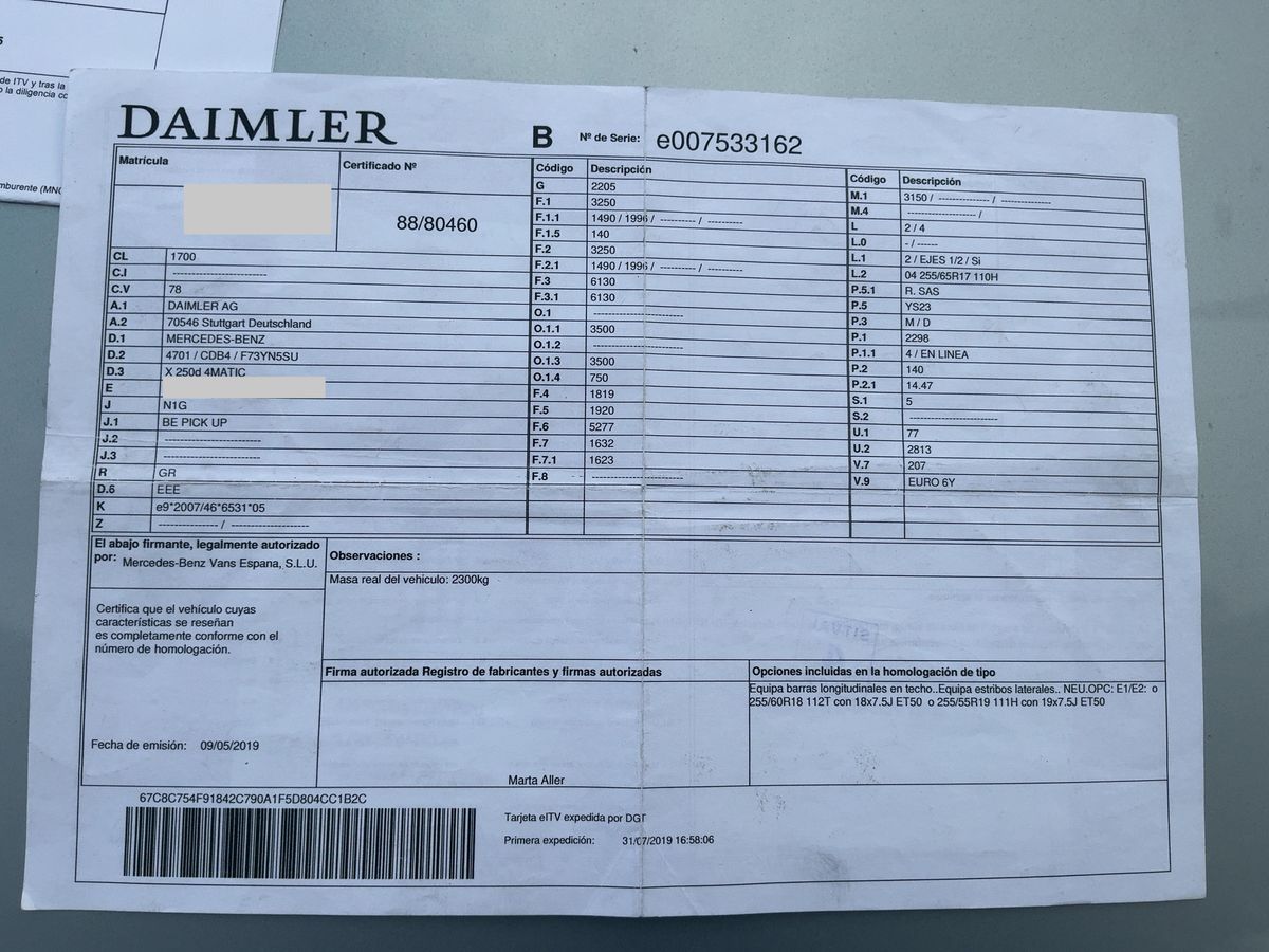 Mercedes-Benz X-Klasse d'occasion