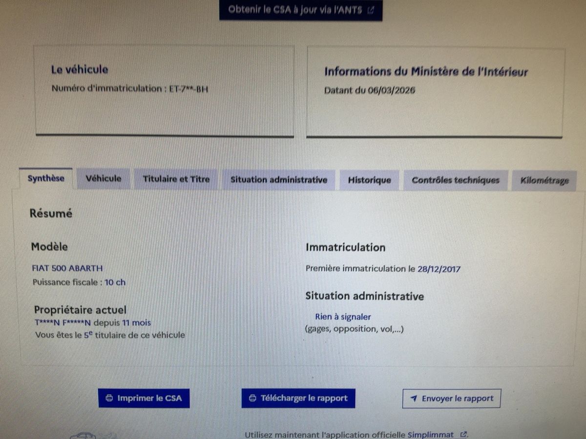 Abarth 595 d'occasion