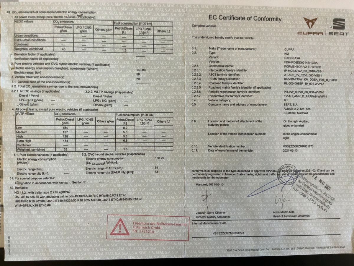 Cupra Formentor d'occasion