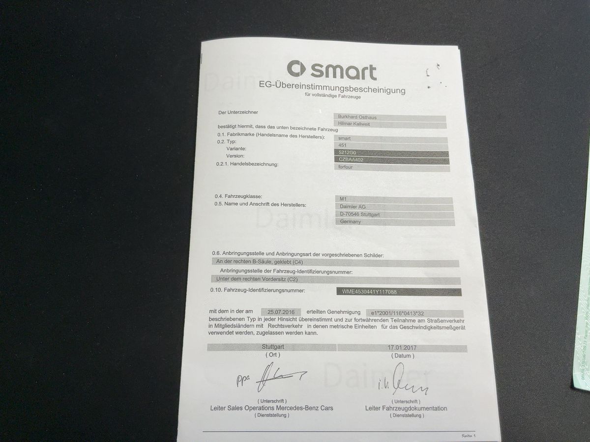 Smart forfour d'occasion