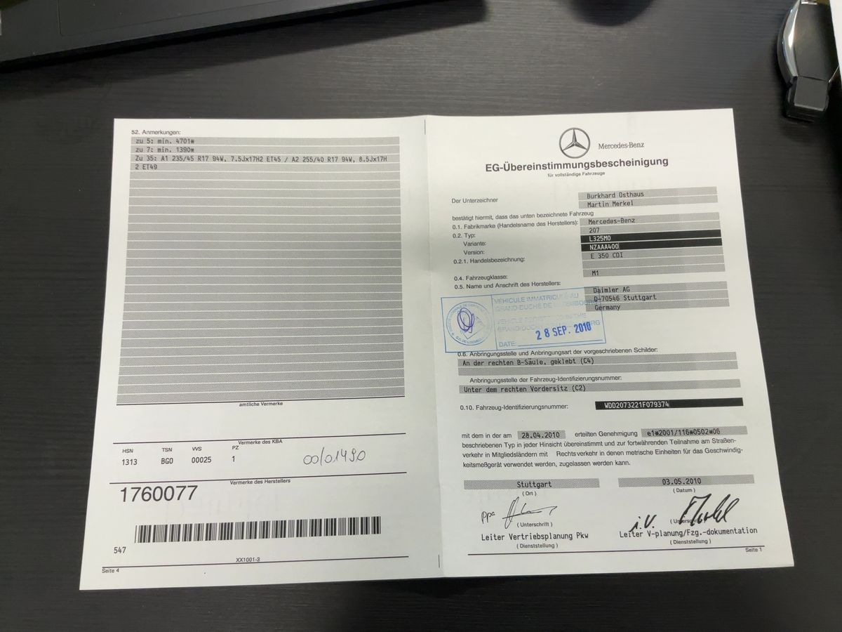 Mercedes-Benz E-Klasse d'occasion