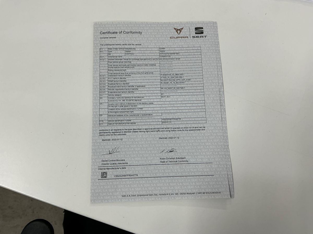 Cupra Formentor 2.0 TDI 4Drive