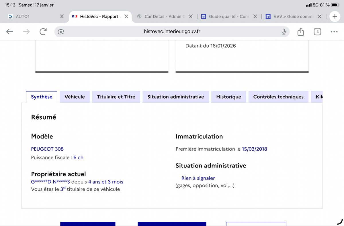 Peugeot 308 d'occasion