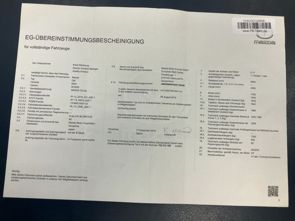 Mazda CX-30 d'occasion