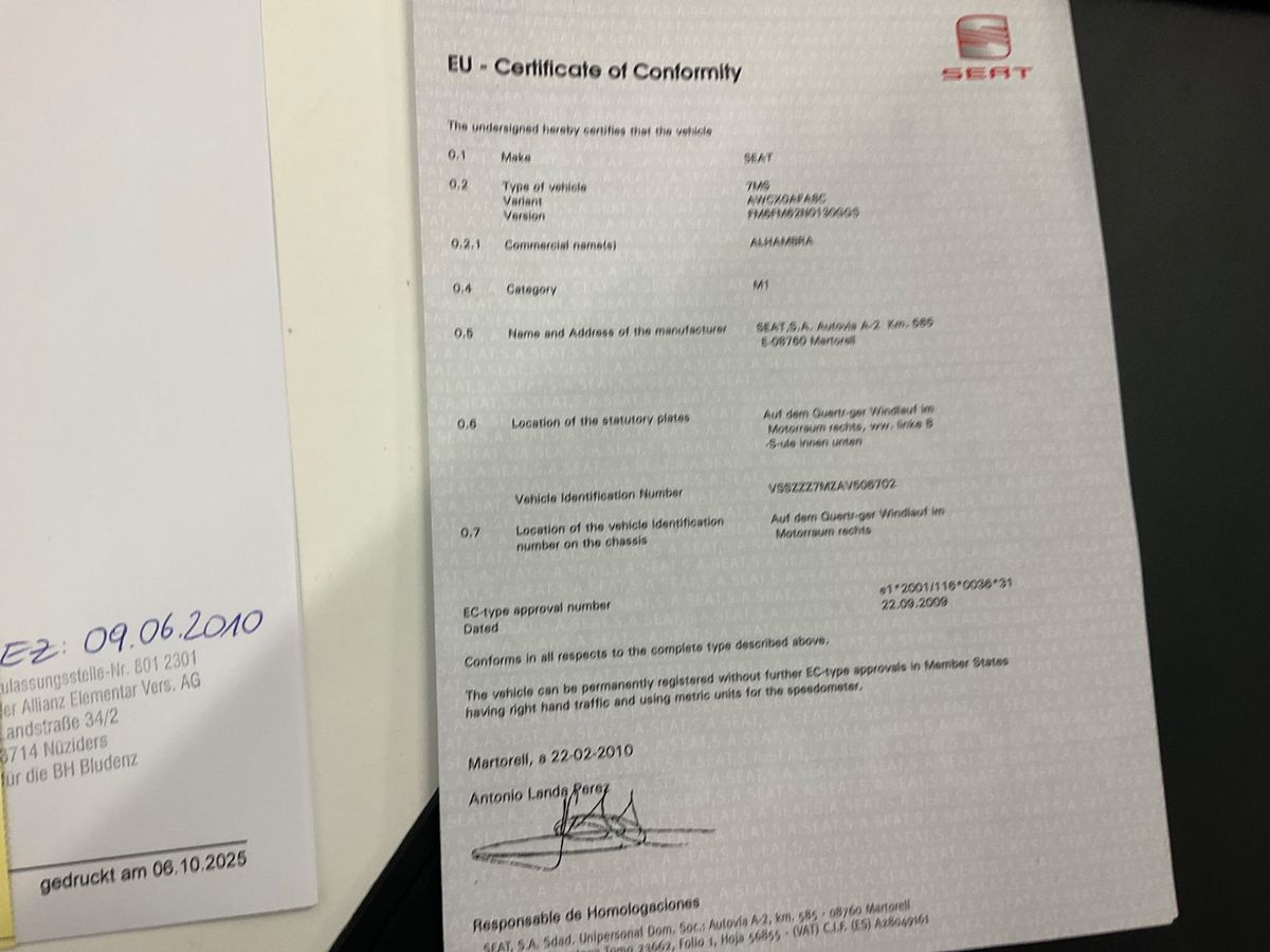 Seat Alhambra 1.8 Turbo Reference