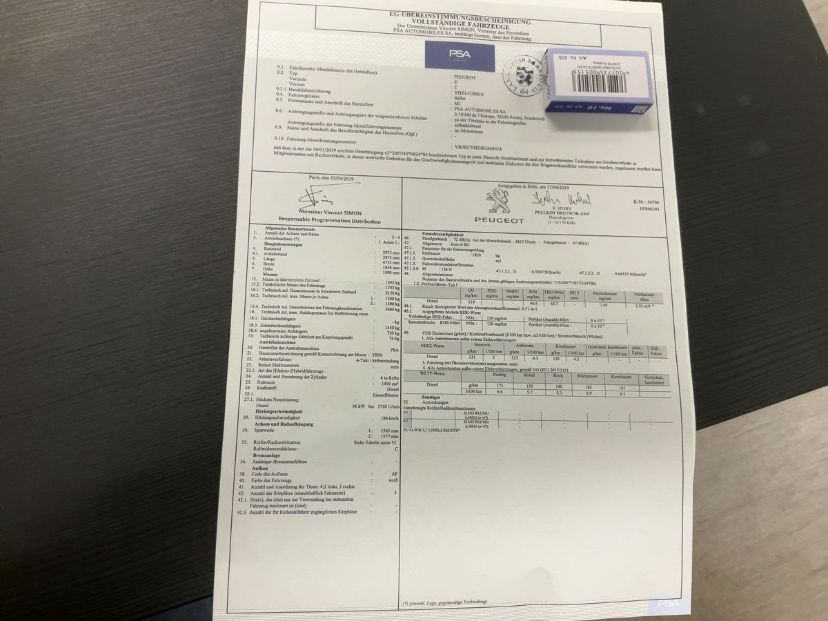 Peugeot Rifter d'occasion