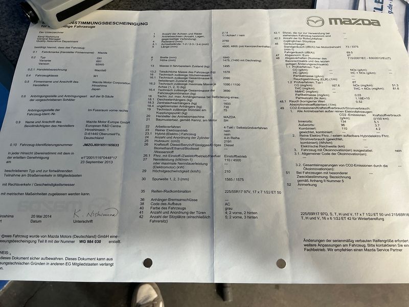 Mazda 6 2.2 Turbodiesel Center-Line — zdjęcie 16