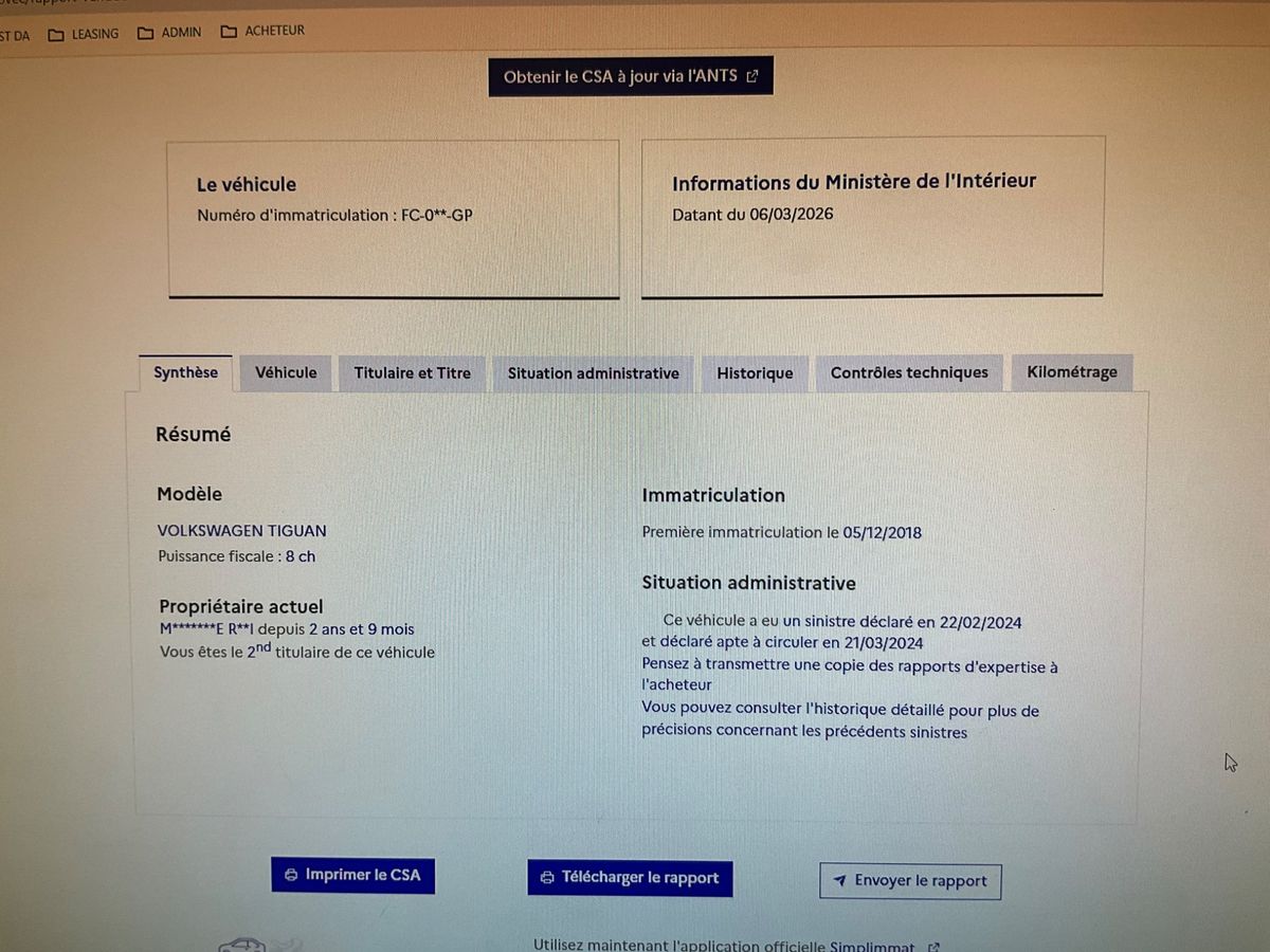 Volkswagen Tiguan d'occasion