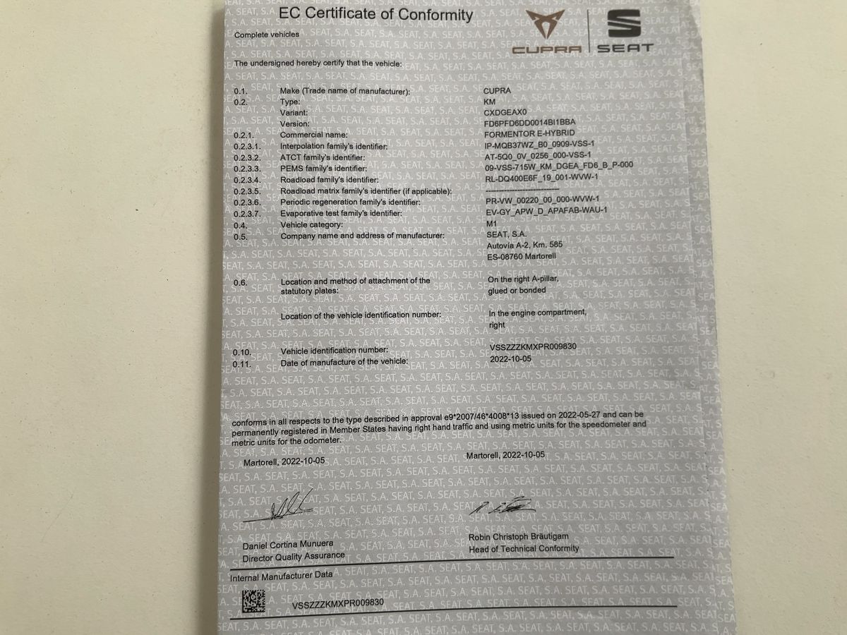 Cupra Formentor d'occasion