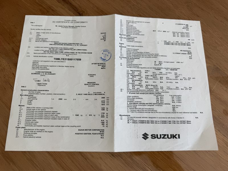 Suzuki Vitara 1.6 Comfort+ 4x4 — zdjęcie 18