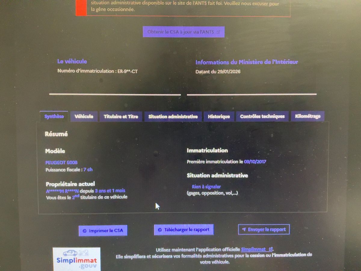 Peugeot 5008 d'occasion