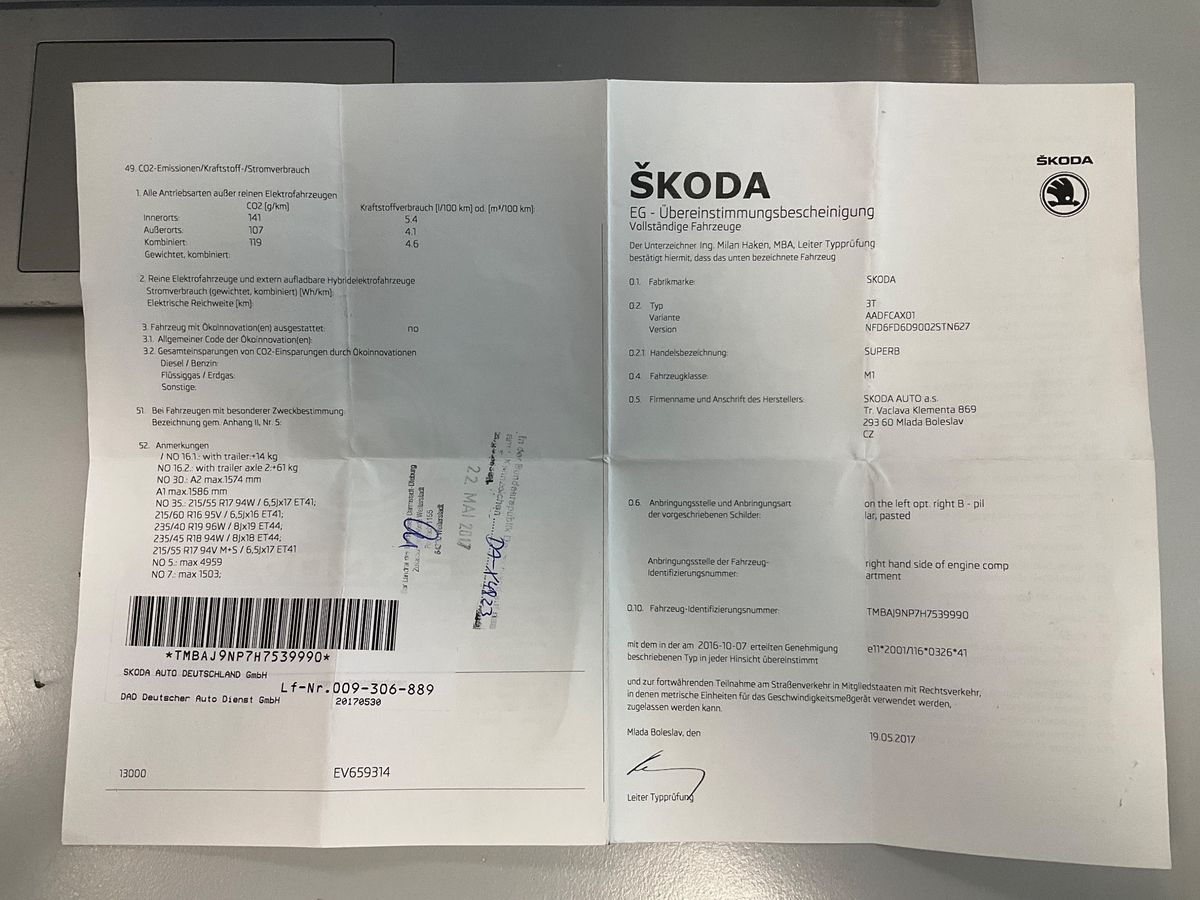 Skoda Superb d'occasion