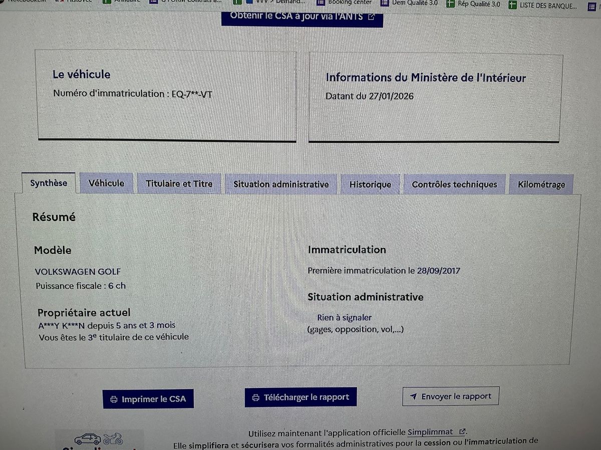 Volkswagen Golf d'occasion