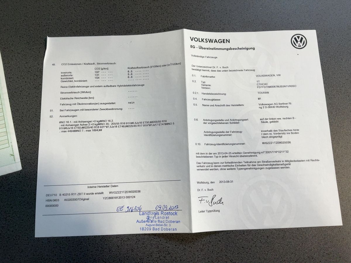 Volkswagen Touran d'occasion