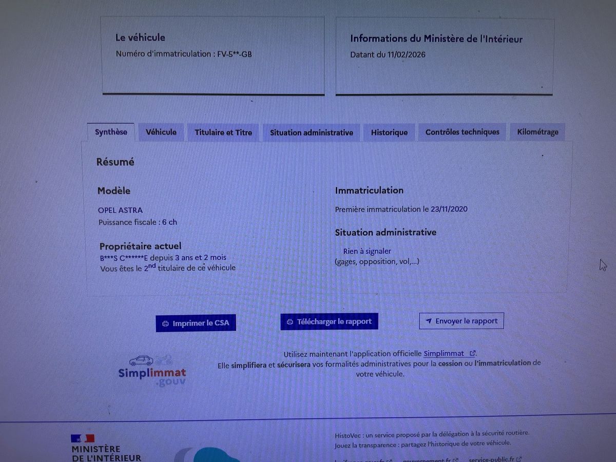 Opel Astra d'occasion