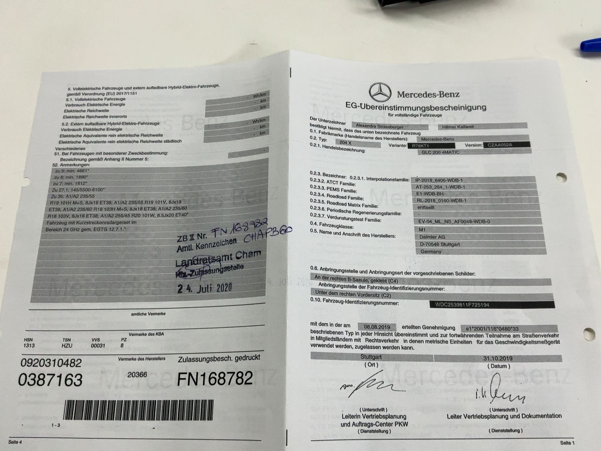 Mercedes-Benz GLC-Klasse GLC 200 Mild-Hybrid 4Matic AMG Line