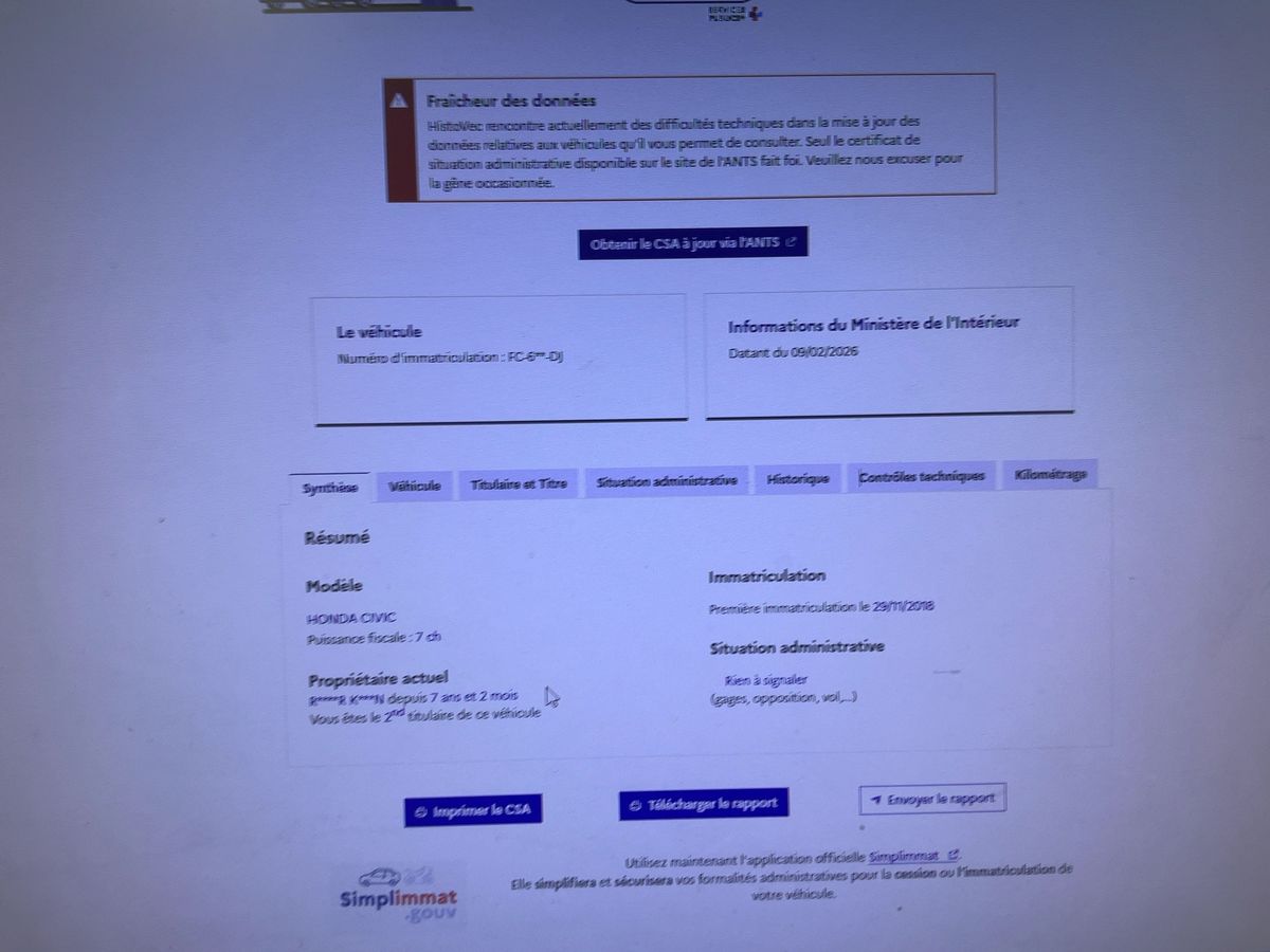 Honda Civic d'occasion