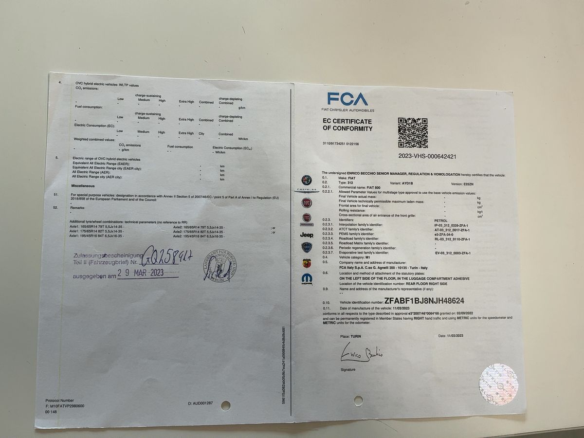 Fiat 500C d'occasion