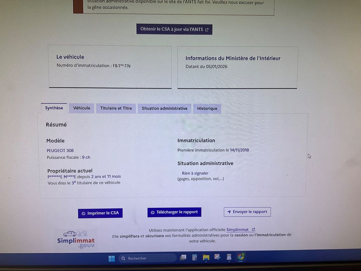 Peugeot 308 d'occasion