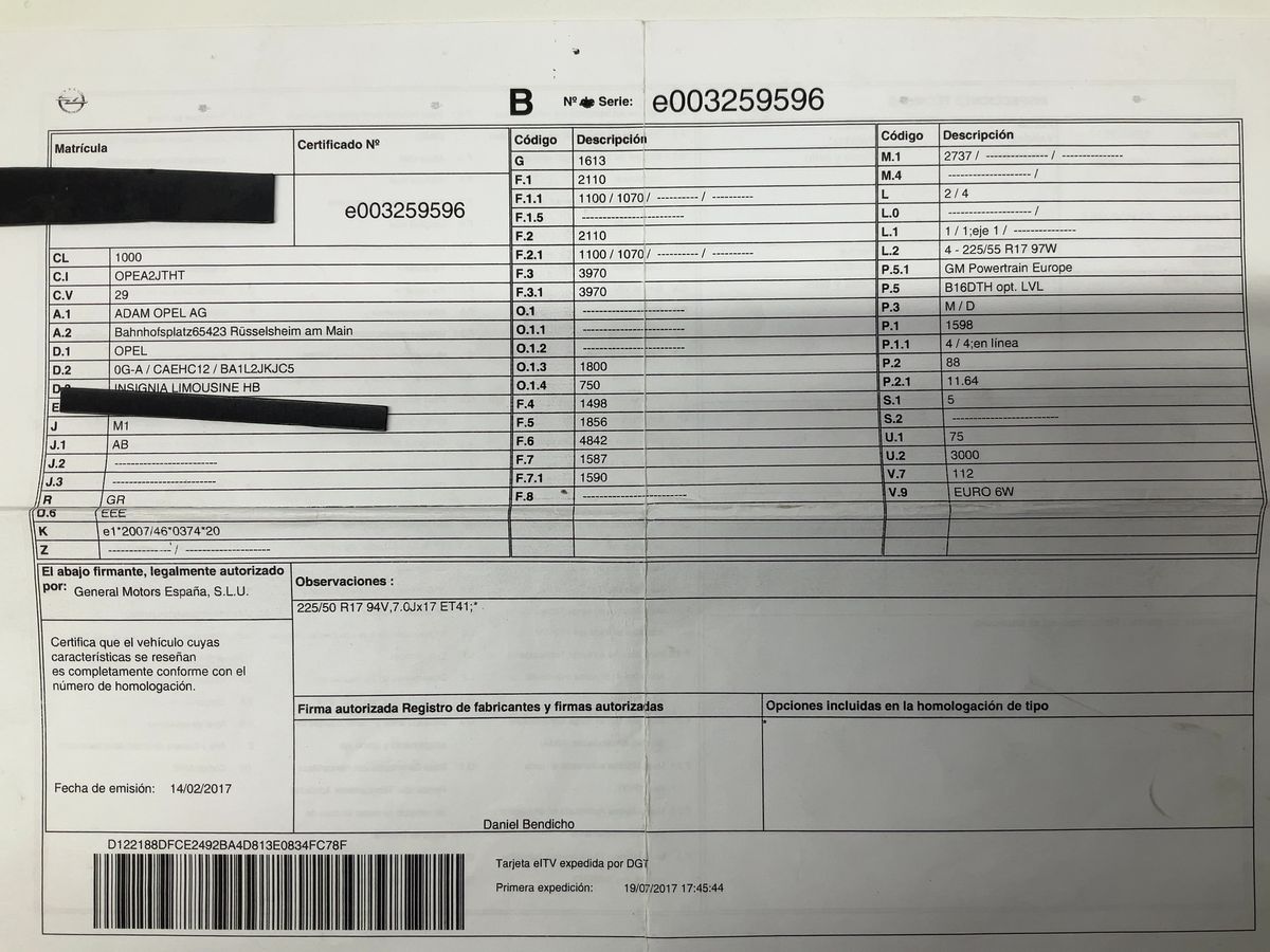 Opel Insignia 1.6 CDTI DPF Selective