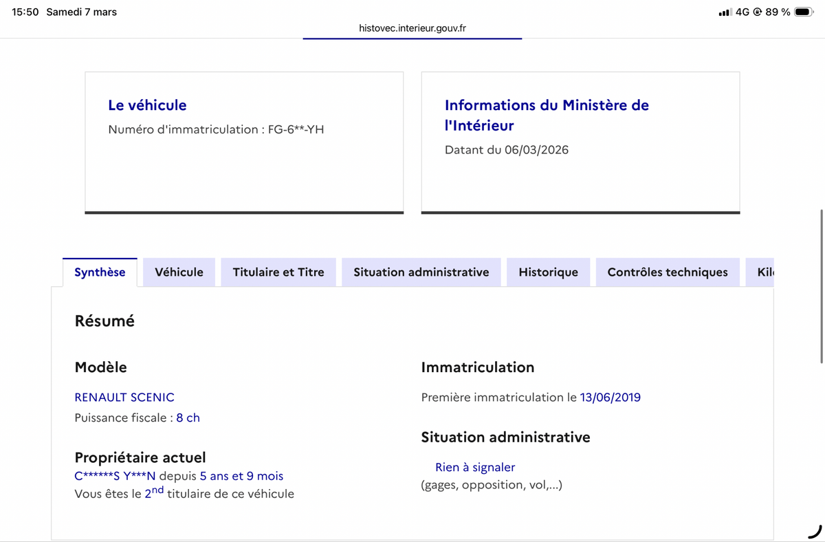 Renault Scenic d'occasion